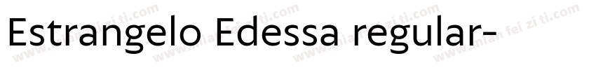 Estrangelo Edessa regular字体转换